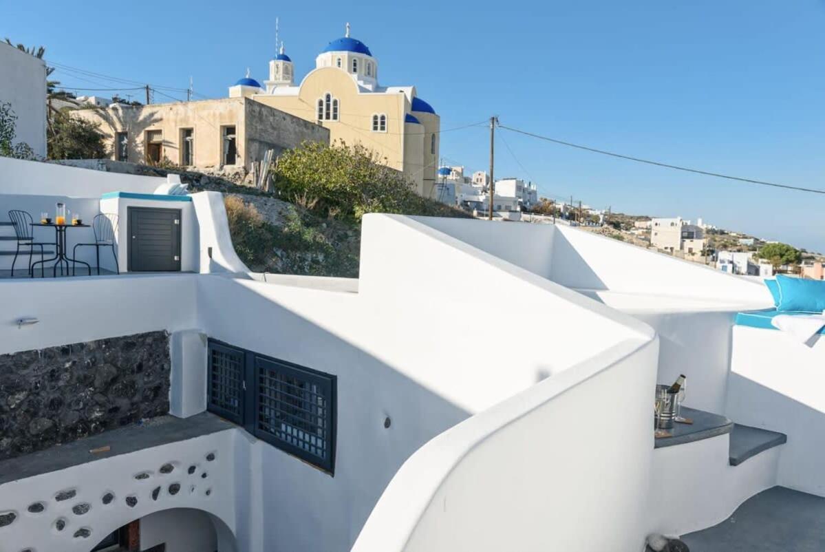 Apartament Santorini Traditional Apt With Private Hot Tub Fira  Zewnętrze zdjęcie