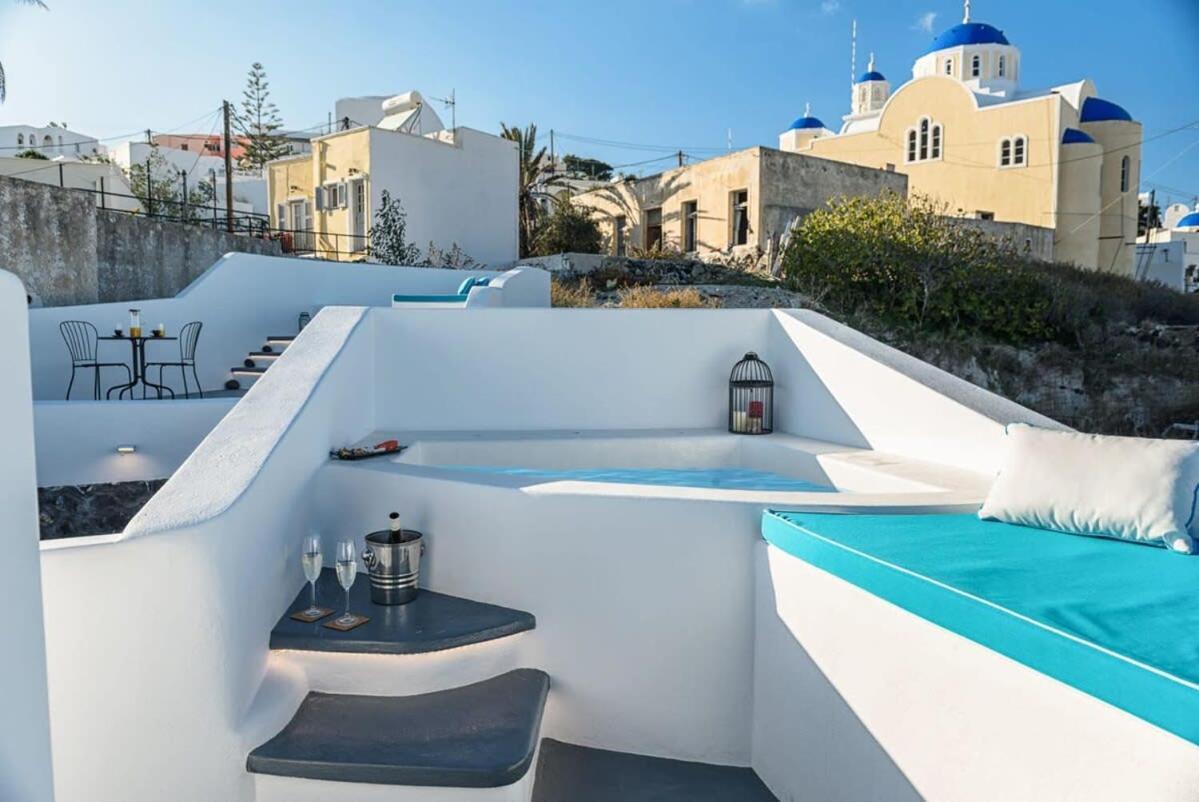 Apartament Santorini Traditional Apt With Private Hot Tub Fira  Zewnętrze zdjęcie