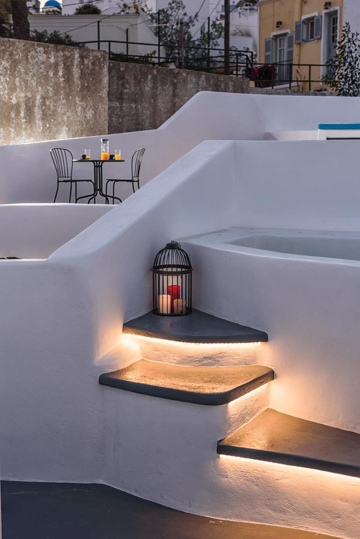 Apartament Santorini Traditional Apt With Private Hot Tub Fira  Zewnętrze zdjęcie